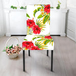 Aloha Hibiscus Tropical Pattern Print Dining Chair Slipcover
