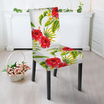 Aloha Hibiscus Tropical Pattern Print Dining Chair Slipcover