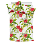 Aloha Hibiscus Tropical Pattern Print Duvet Cover Bedding Set