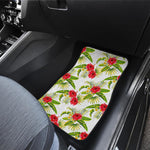 Aloha Hibiscus Tropical Pattern Print Front and Back Car Floor Mats