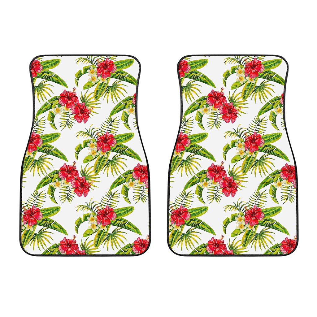 Aloha Hibiscus Tropical Pattern Print Front Car Floor Mats