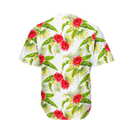 Aloha Hibiscus Tropical Pattern Print Men's Baseball Jersey