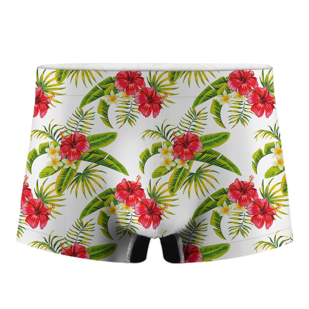 Aloha Hibiscus Tropical Pattern Print Men's Boxer Briefs