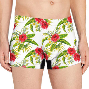 Aloha Hibiscus Tropical Pattern Print Men's Boxer Briefs