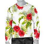 Aloha Hibiscus Tropical Pattern Print Men's Crewneck Sweatshirt GearFrost