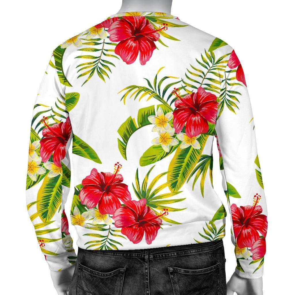 Aloha Hibiscus Tropical Pattern Print Men's Crewneck Sweatshirt GearFrost