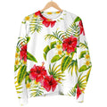 Aloha Hibiscus Tropical Pattern Print Men's Crewneck Sweatshirt