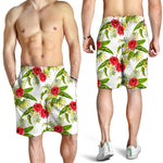 Aloha Hibiscus Tropical Pattern Print Men's Shorts