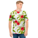 Aloha Hibiscus Tropical Pattern Print Men's T-Shirt