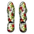 Aloha Hibiscus Tropical Pattern Print Muay Thai Shin Guards
