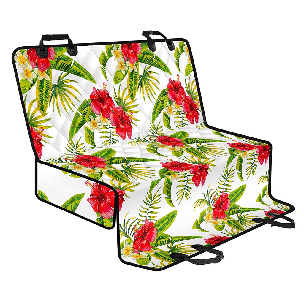 Aloha Hibiscus Tropical Pattern Print Pet Car Back Seat Cover