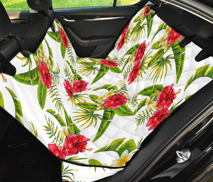 Aloha Hibiscus Tropical Pattern Print Pet Car Back Seat Cover