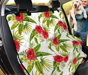 Aloha Hibiscus Tropical Pattern Print Pet Car Back Seat Cover