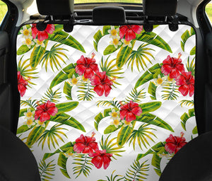 Aloha Hibiscus Tropical Pattern Print Pet Car Back Seat Cover