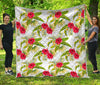 Aloha Hibiscus Tropical Pattern Print Quilt