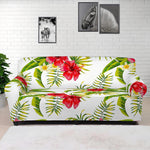 Aloha Hibiscus Tropical Pattern Print Sofa Cover