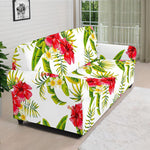 Aloha Hibiscus Tropical Pattern Print Sofa Cover