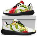 Aloha Hibiscus Tropical Pattern Print Walking Shoes