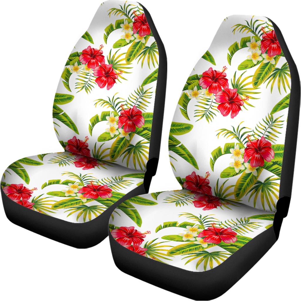 Aloha Hibiscus Tropical Pattern Print Universal Fit Car Seat Covers