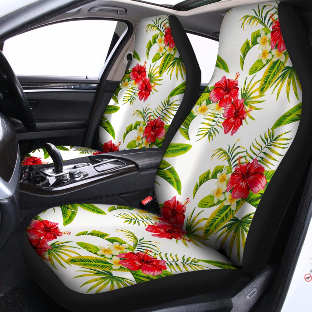 Aloha Hibiscus Tropical Pattern Print Universal Fit Car Seat Covers