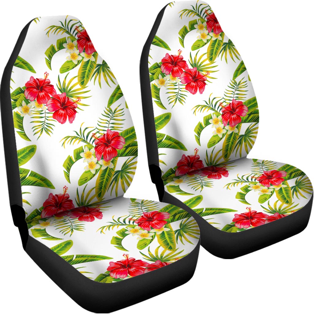 Aloha Hibiscus Tropical Pattern Print Universal Fit Car Seat Covers