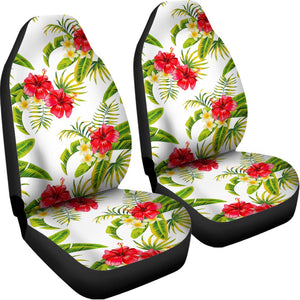 Aloha Hibiscus Tropical Pattern Print Universal Fit Car Seat Covers