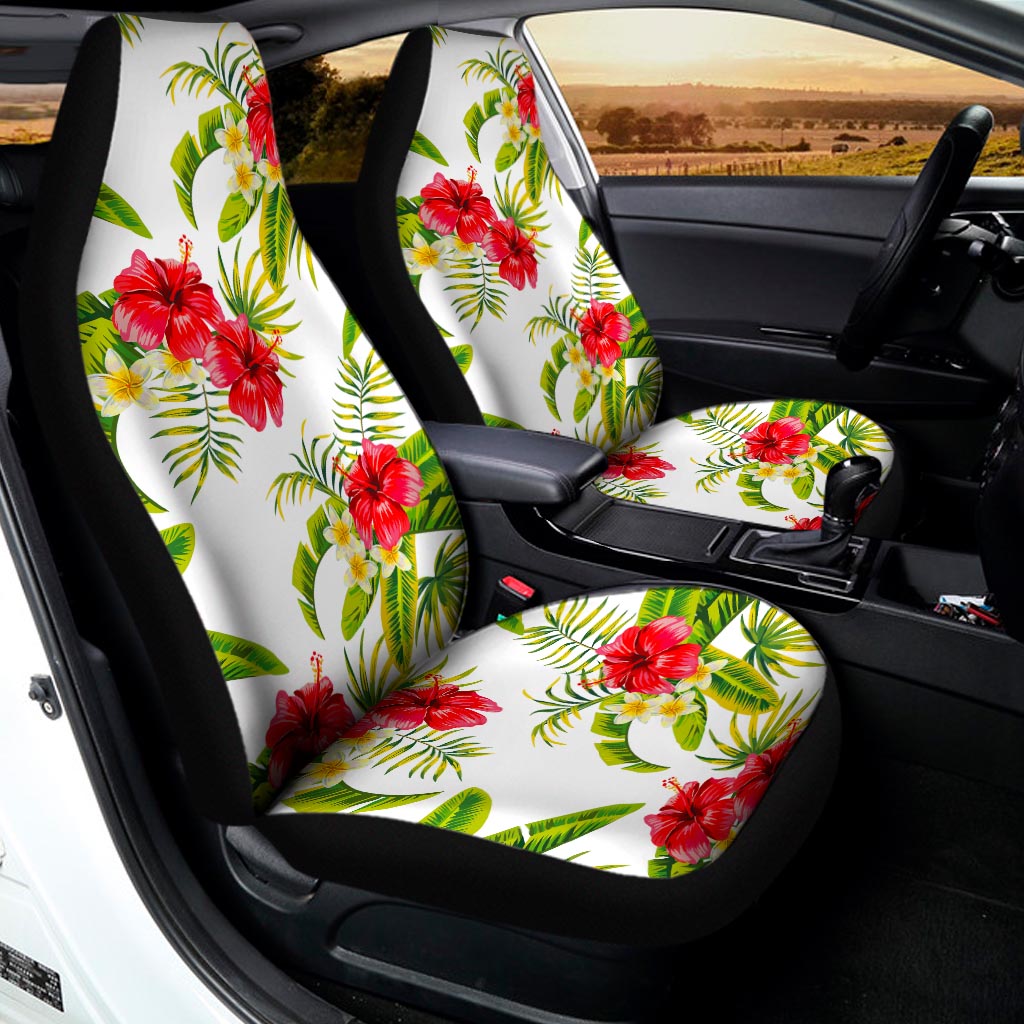 Aloha Hibiscus Tropical Pattern Print Universal Fit Car Seat Covers