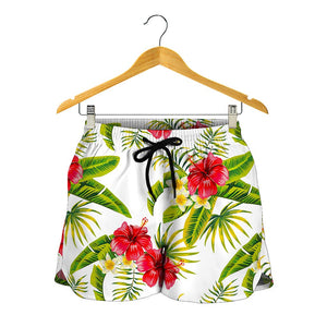 Aloha Hibiscus Tropical Pattern Print Women's Shorts