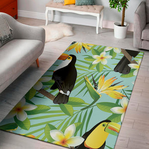 Aloha Keel-Billed Toucan Print Area Rug