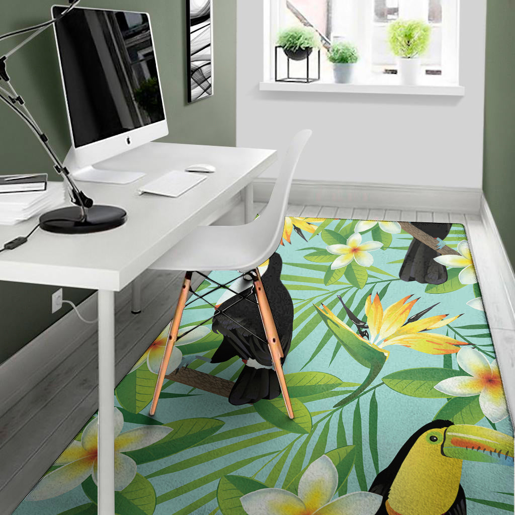 Aloha Keel-Billed Toucan Print Area Rug