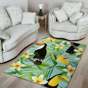 Aloha Keel-Billed Toucan Print Area Rug