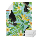 Aloha Keel-Billed Toucan Print Blanket