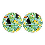 Aloha Keel-Billed Toucan Print Car Coasters