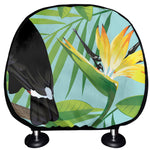 Aloha Keel-Billed Toucan Print Car Headrest Covers