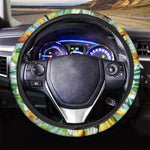 Aloha Keel-Billed Toucan Print Car Steering Wheel Cover