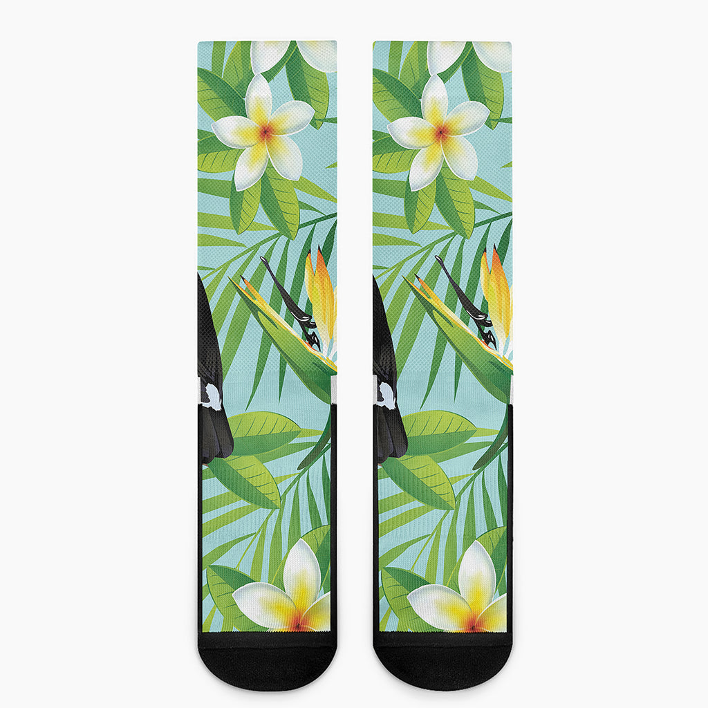 Aloha Keel-Billed Toucan Print Crew Socks