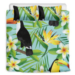 Aloha Keel-Billed Toucan Print Duvet Cover Bedding Set