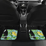 Aloha Keel-Billed Toucan Print Front and Back Car Floor Mats