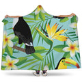 Aloha Keel-Billed Toucan Print Hooded Blanket