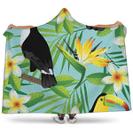 Aloha Keel-Billed Toucan Print Hooded Blanket