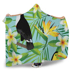 Aloha Keel-Billed Toucan Print Hooded Blanket