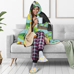 Aloha Keel-Billed Toucan Print Hooded Blanket