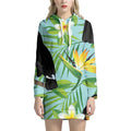 Aloha Keel-Billed Toucan Print Pullover Hoodie Dress