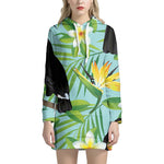 Aloha Keel-Billed Toucan Print Hoodie Dress