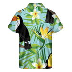 Aloha Keel-Billed Toucan Print Men's Short Sleeve Shirt