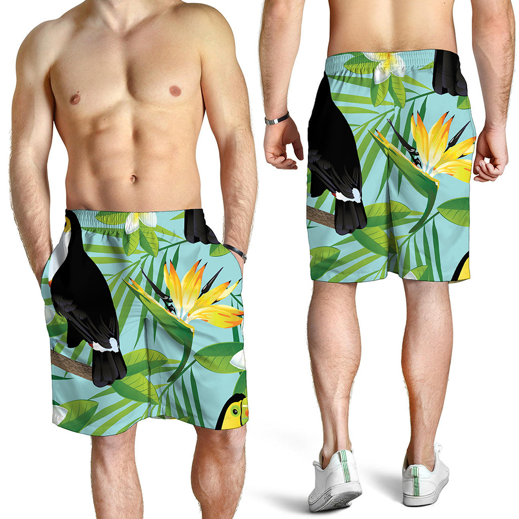 Aloha Keel-Billed Toucan Print Men's Shorts