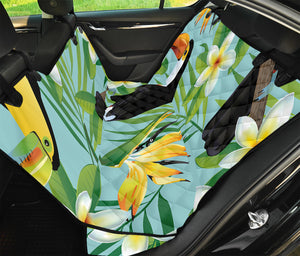 Aloha Keel-Billed Toucan Print Pet Car Back Seat Cover