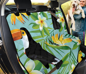 Aloha Keel-Billed Toucan Print Pet Car Back Seat Cover