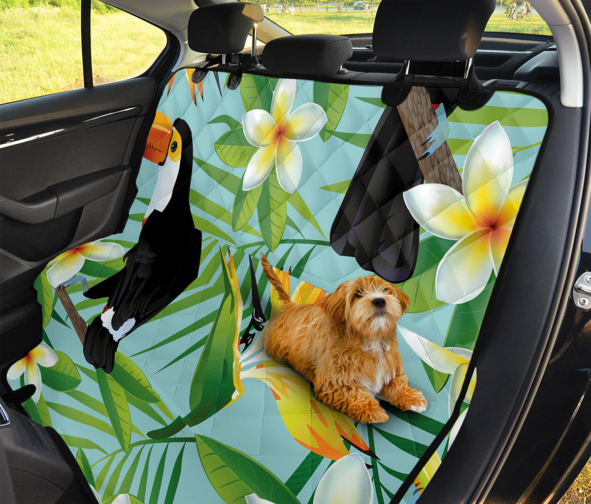 Aloha Keel-Billed Toucan Print Pet Car Back Seat Cover