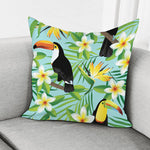 Aloha Keel-Billed Toucan Print Pillow Cover